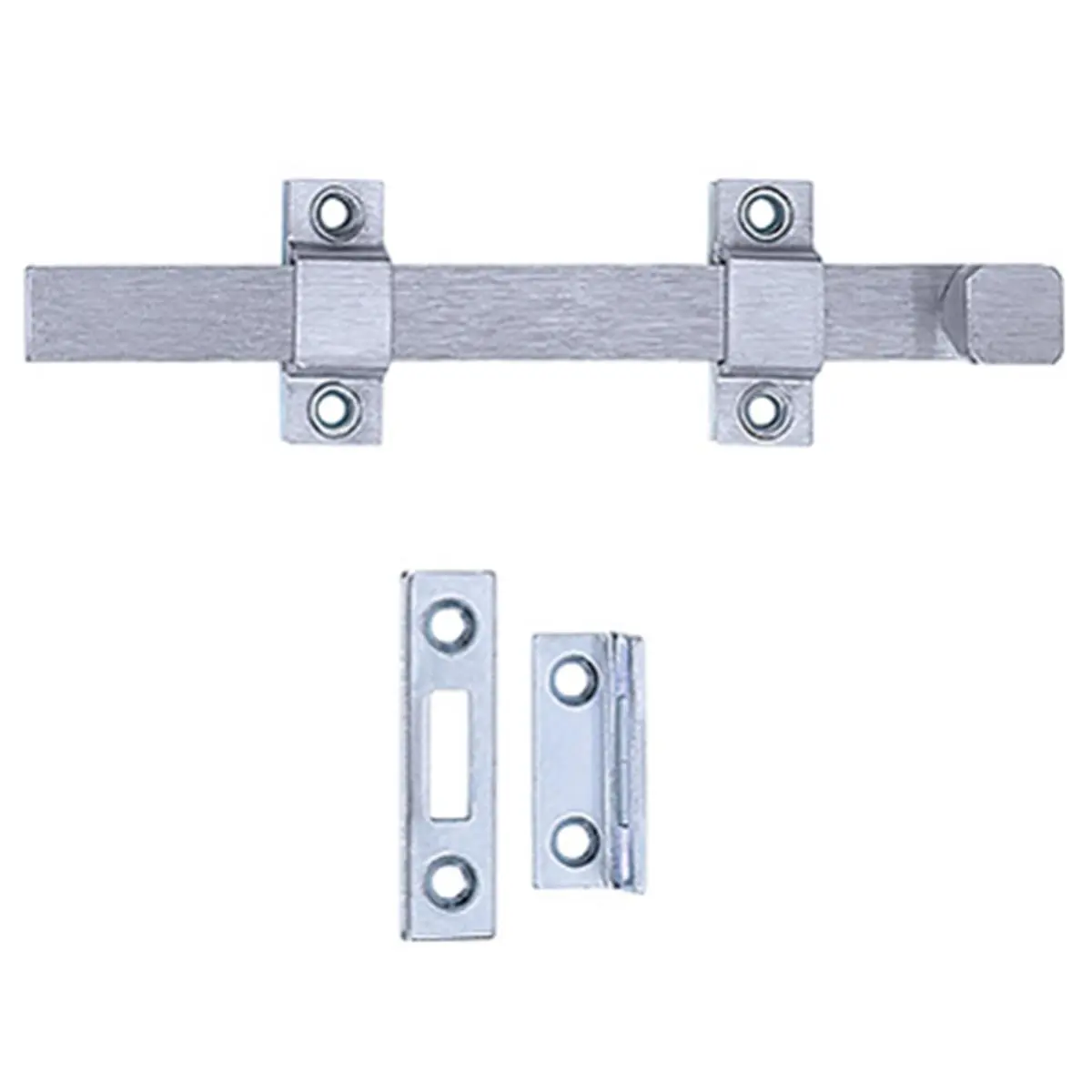 212 MAIN 8 in. Strap Bolt, Solid Brass with Satin Chrome Finish, UL Listed for Sailing Water Sports, Part #1580-626, Size: 8", Dependable For Sailing Water Sports Activities
