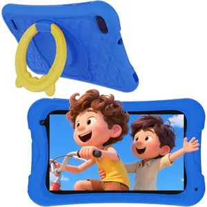 7 Inch Android Kids Tablet 4GB RAM 32GB ROM Quad-Core 3000mAh Battery 4H Use Kid-Proof Case Learning Apps for Ages 2-12 Blue