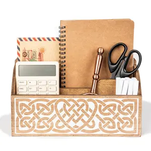 Pine Wood Wall-Mounted Mail Holder, Newspaper Magazine Storage Box, Entryway Letter Postcard Display Rack, Organized Home Decor