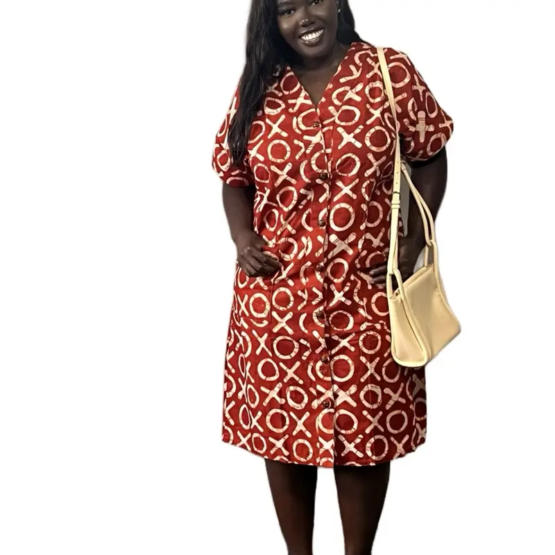 African Kimono with Vibrant Print Design Front Button Closure for Easy Wear Comfortable and Versatile for Various Occasions