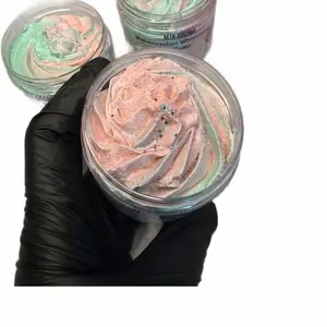 MJA Aroma Watermelon Whipped Sugar Bliss Soap - Luxurious Vegan Bath Soap with Vitamin E & Almond Oil for Soft Moisturized Skin