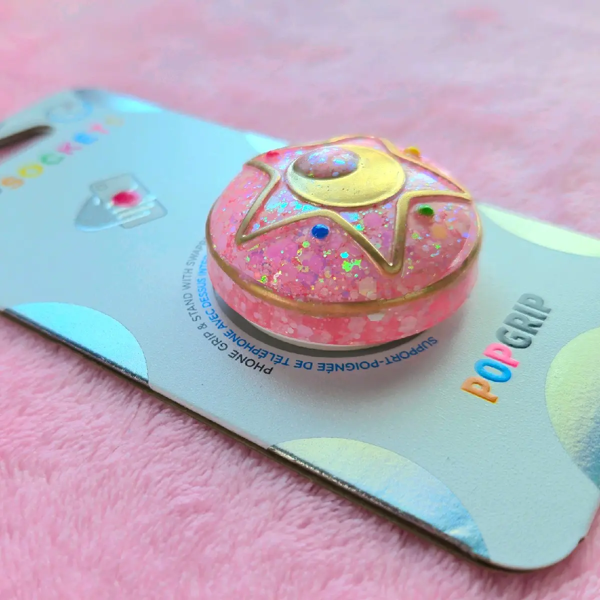 Sailor Moon Magical Pink Star PopSocket - Enchanting Phone Grip