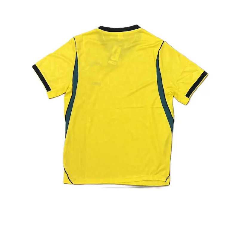 Brazil Home Adult Yellow Jersey Sports Shirt, Sleeve Athletic Jersey, Streetwear Football Top, Soccer Fan Gift