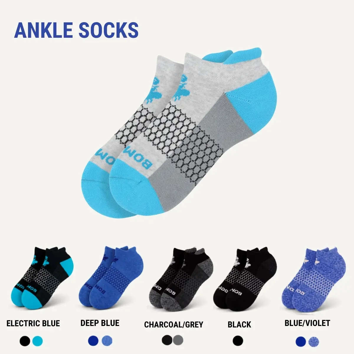 2 - 3 - 5 Packs BomBa Women’s Ultra Soft Ankle Socks (Multiple Colors) – All Day Comfort, Cushioned & Breathable