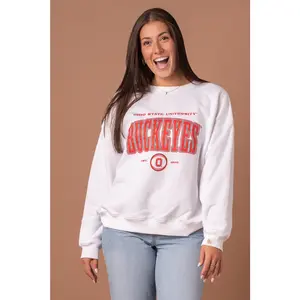 Ohio State University Vintage Oversized Crew Neck