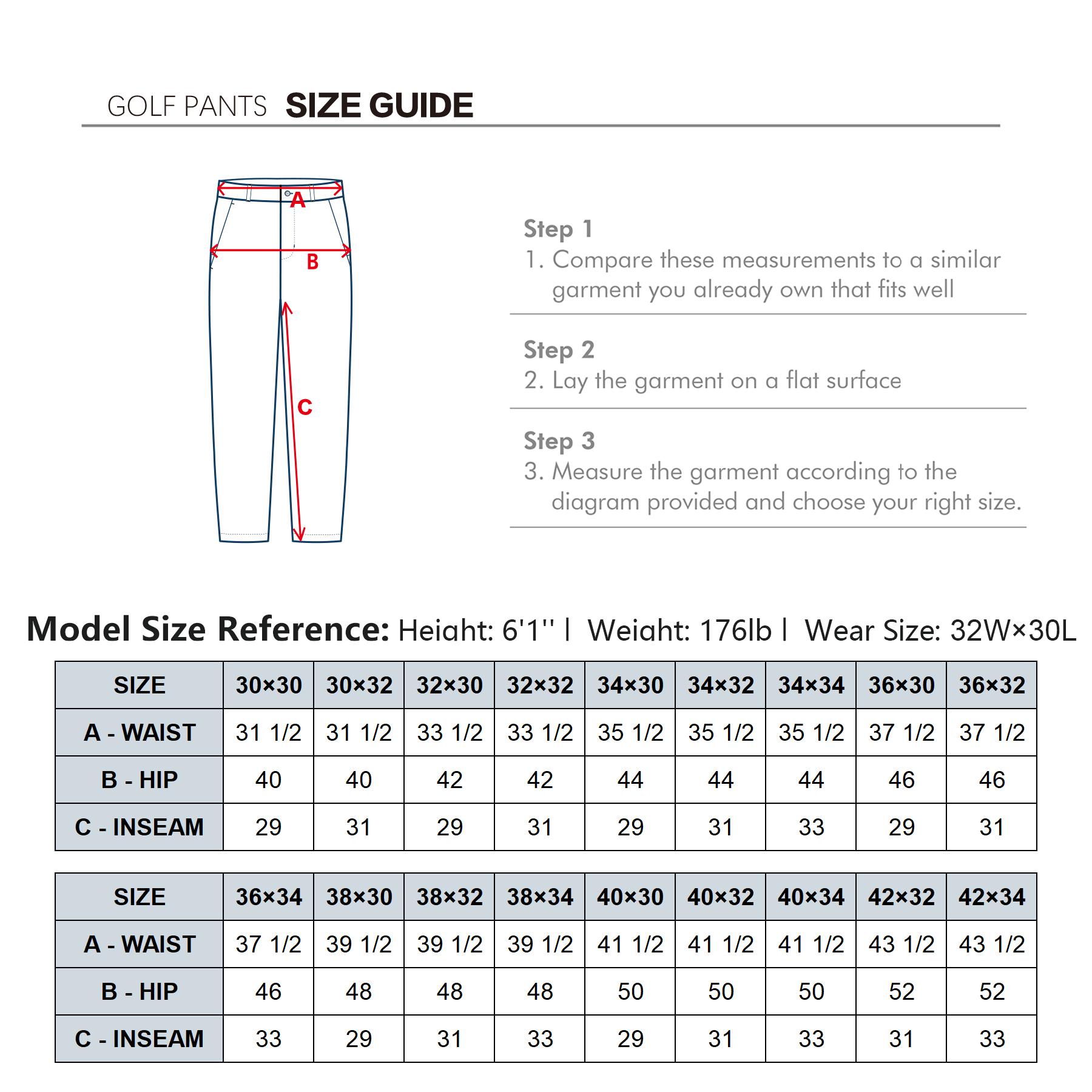 MAELREG Men’s Golf Pants Water Resistant 8 Pocket Lightweight Stretch Business Casual Work Dress Pants 30/32/34 for Fall SpringStatements