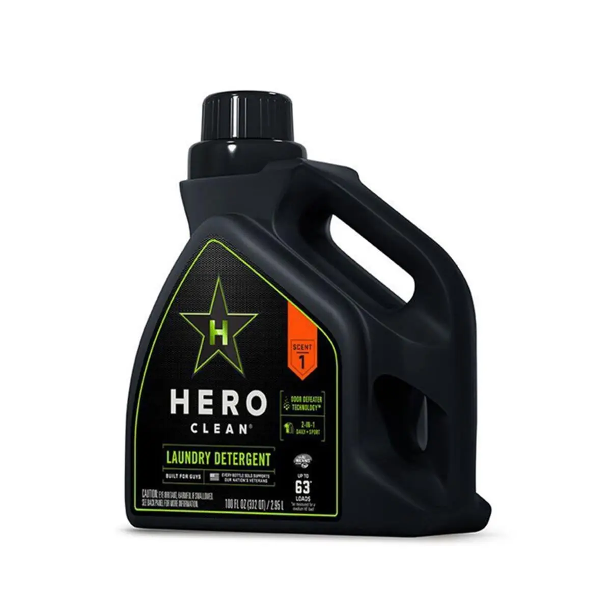 212 MAIN Hero High-Efficiency Liquid Laundry Detergent - 100 oz, Pack of 4, for Various Laundry Needs
