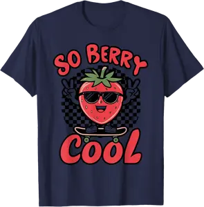 Groovy So Berry Cool Fruit Lover For Toddler Boy Strawberry T-Shirt - Matthewgol Shop 40B0D937Q41H