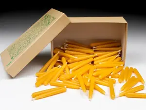 108 Small Beeswax Taper Candles (20 minute burntime, 2in)