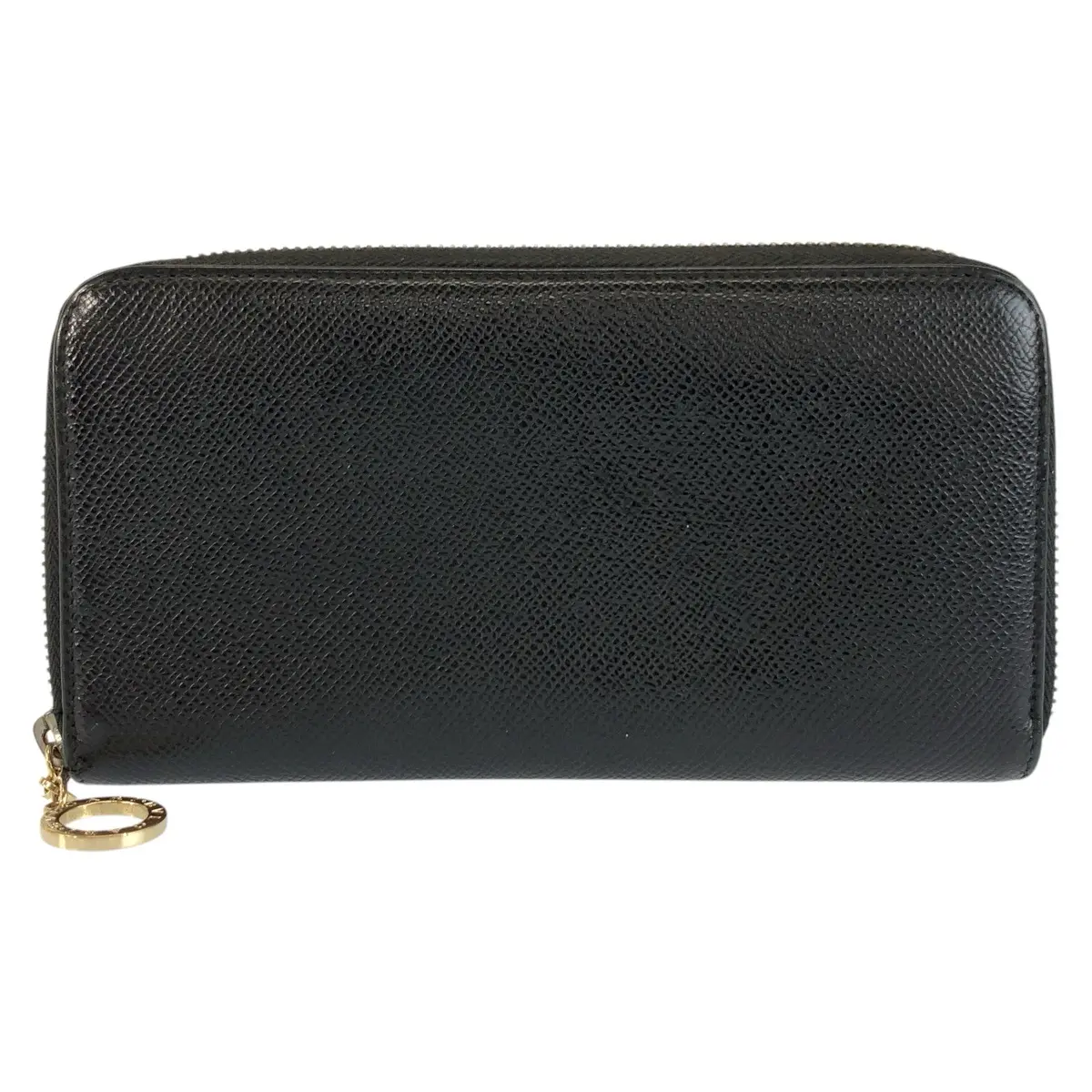 Pre-owned Bvlgari Calfskin Small Leather Goods Leather Long Wallet