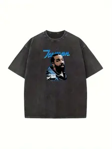 Men's The Iceman Graphic T-Shirt - Black Casual Crew Neck Tee Featuring Blue & White Design, Relaxed Fit, Moderate Stretch
