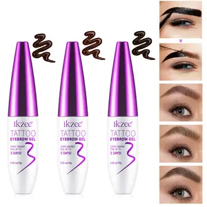 3-color ikzee peel-off brow gel (10g each). Peel-off tinted brow gel, waterproof and easy to peel, natural shades, long-lasting color, creates a natural and refined brow shape.