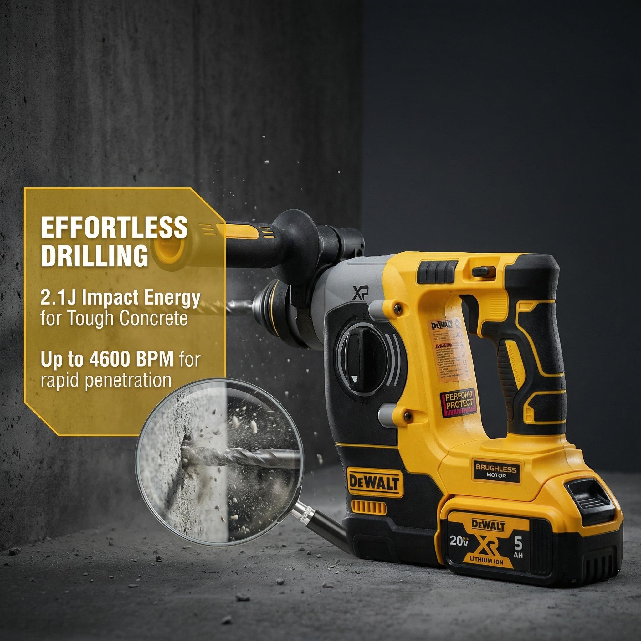 DEWALT DCH273 20V Brushless Hammer Drill – 2.4J impact energy, 3 adjustable modes, versatile drilling in concrete, wood, and metal, lightweight starting at just 2.6 kg heat pump DEWALT DCH273 20V Brushless Hammer Drill – 2.4J impact energy, 3 adjustable modes, versatile drilling in concrete, wood, and metal, lightweight starting at just 2.6 kg heat pump