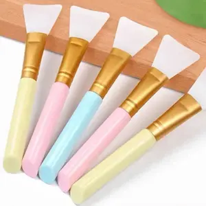 Silicone Facial Mask Brush Set, Facial Care Tools, Soft Fiber Face Mask Applicator Tool, Portable Beauty Makeup Brushes for Home Travel Use