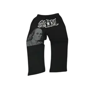 Men's S-DL Black Sweatpants, Streetwear Style, Hip Hop Sweatpants, Trendy Outdoor Wear Daily Wear For Men, Designer Clothing, Gift for him for her, Birthday's gift