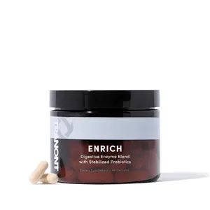 Tranont Enrich Digestive Enzymes & Probiotic Blend | 90 Capsules | Optimal Gut Health, Digestion Support & Nutrient Absorption-Sugar Free, Prebiotics & Probiotics for Men & Women, Unbloat Supplement