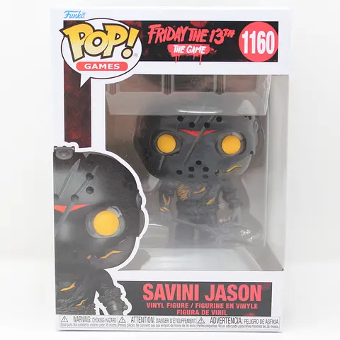 Funko Pop! Horror Bobblehead - Dark Fiery Friday The 13th The Game: Savini Jason #1160 Movie Character Single Figure, 170g Unisex Vinyl Figurine, Quirky Gifts Horror Collectible with Protector