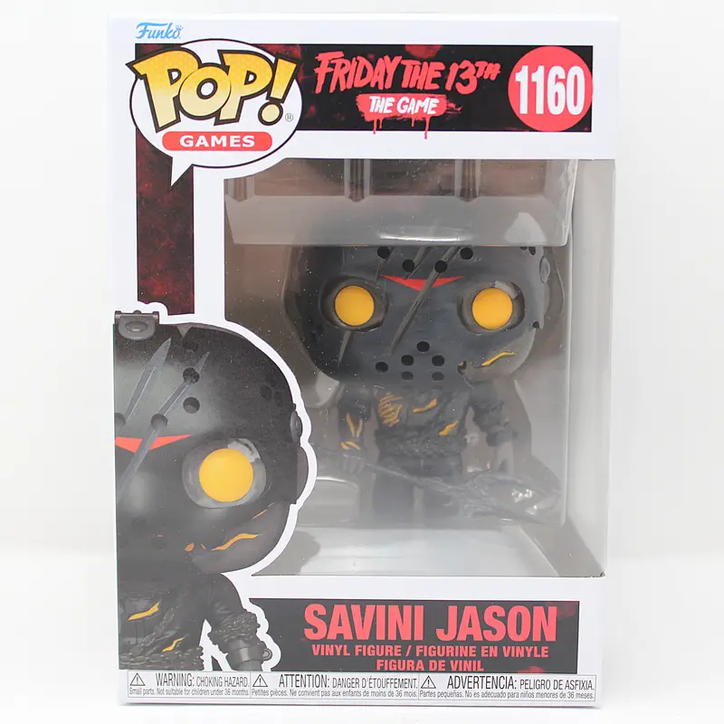 Funko Pop! Horror Bobblehead - Dark Fiery Friday The 13th The Game: Savini Jason #1160 Movie Character Single Figure, 170g Unisex Vinyl Figurine, Quirky Gifts Horror Collectible with Protector