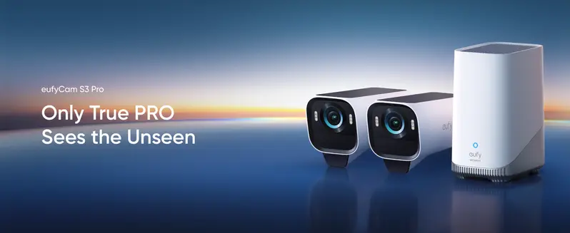 Product Introduction of eufyCam S3 Pro 2-Cam Kit, Solar Camera Outdoor Wireless, MaxColor Night Vision, 4K Security Camera with Solar Panel, Forever Power 2.0, Face Recognition AI, Expandable Local Storage, No Monthly Fee｜Spingtok 1