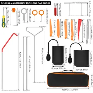 23Counts Assorted 5th Wheel Pin Puller Kit Heavy Duty Hook Stainless Steel 5th Wheel Pin Puller Portable Automotive Trim Removal Tool with Storage Bag for Car Enthusiasts and DIY Repairs