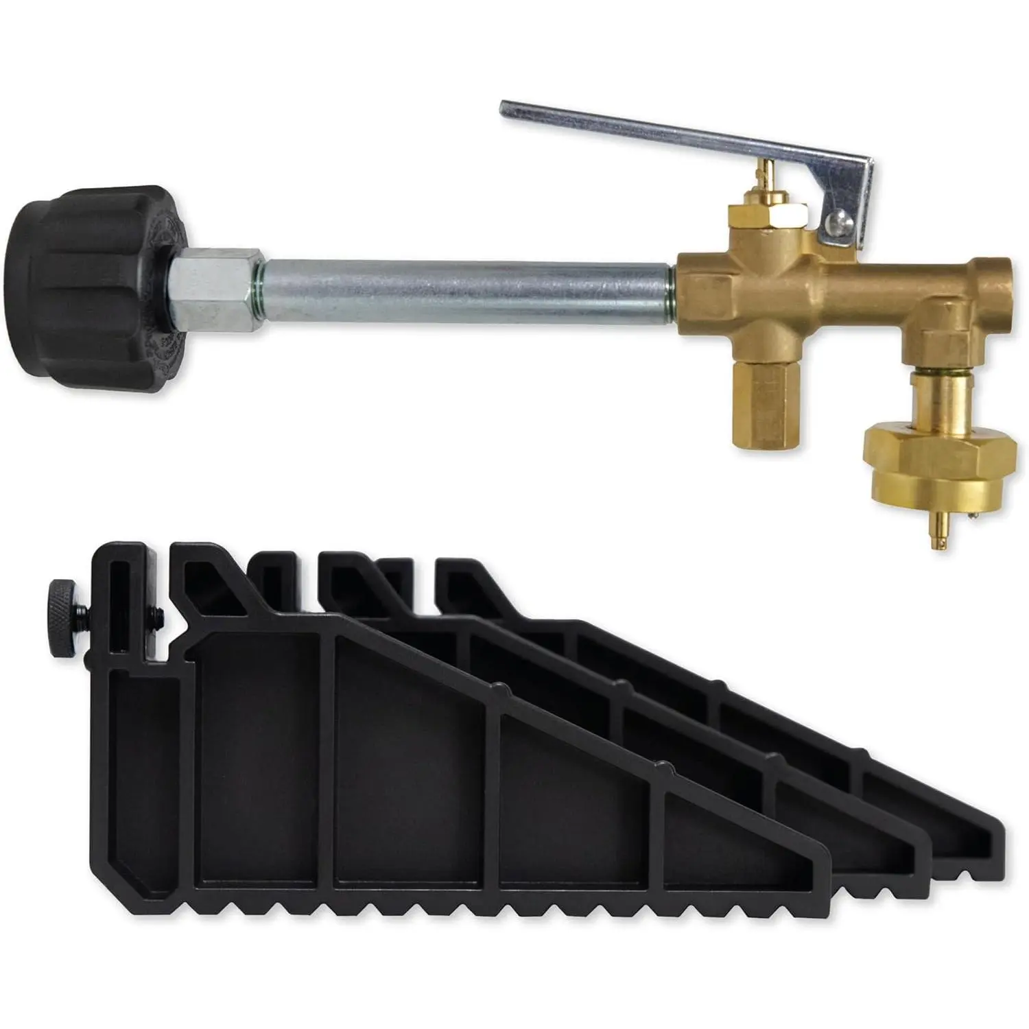 Propane Refill Kit for Fuel Keg 1 lb. / 16 oz. Refillable Propane Tank, Outdoor Use, Feet