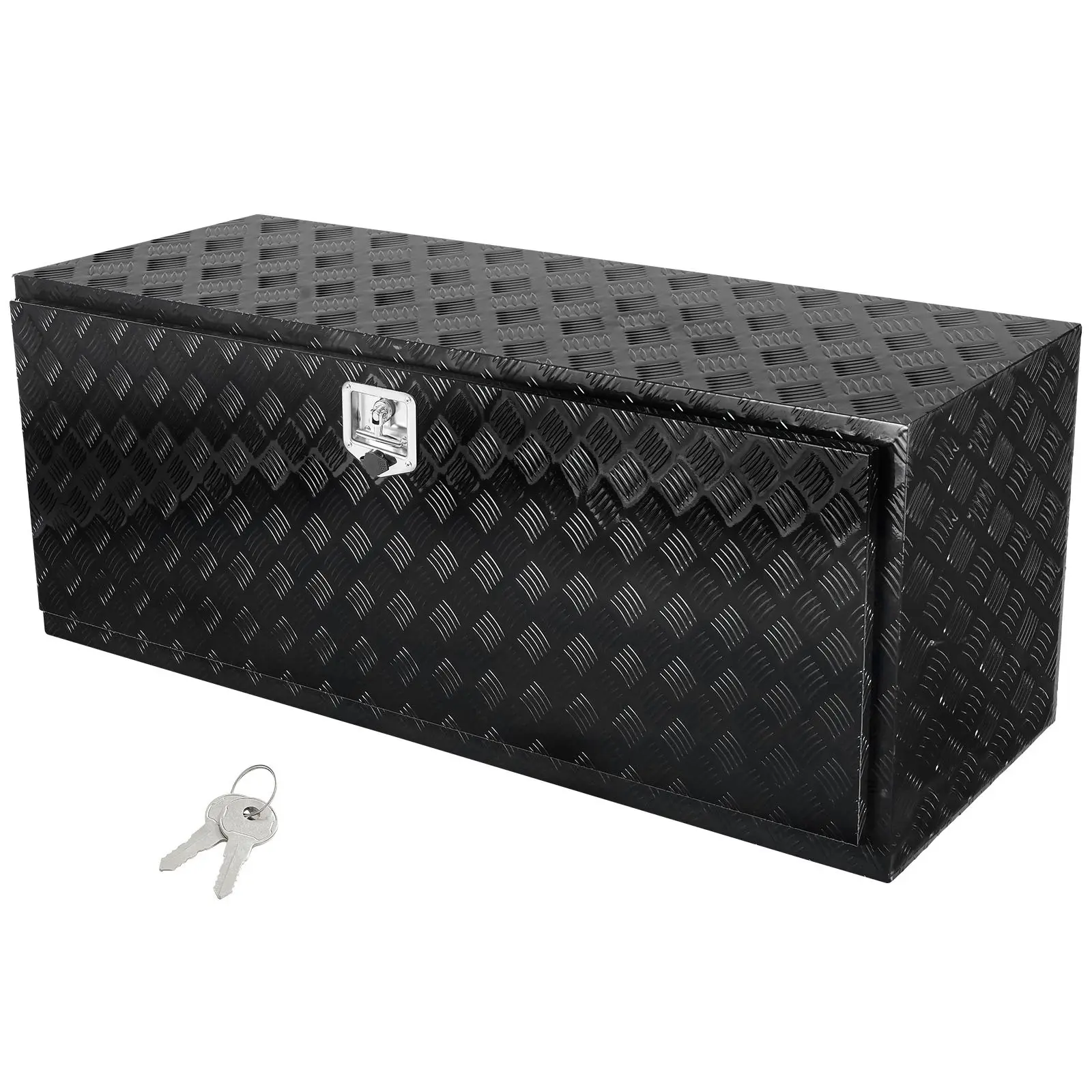 【Summerfinds】VEVOR Metal Underbody Aluminum Alloy Truck Toolbox Storage Box, 60x24x24 in Lockable Tool Storage, Corrosion-Resistant with Embedded T-Shaped Handle, Heavy-Duty Tool Organization for Road Driving Trailers & RVs