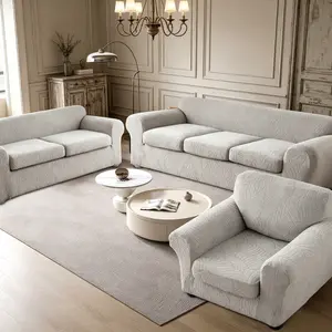 Elastic Jacquard Sofa Cover, Removable & Washable Couch Cover for Sofa , Split Sofa Slipcover for 1/2/3 Seats, Furniture Protector for Living Room