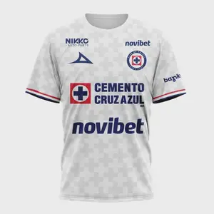 Customized L I G A M x Cruz Azul 2026 Away Kit Mexico Soccer Shirt - Unisex  Merchandise
