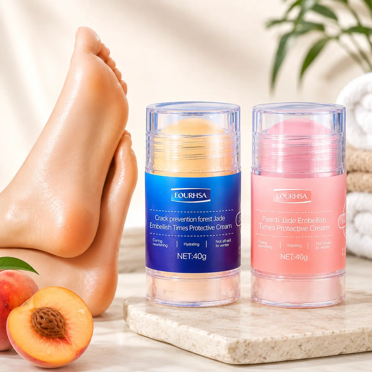 Buy 1 Get 1,Foot Care Cream,Anti Cracked Foot Cream,Moisturizing,Anti Crack,Softening and Nourishing Cream for Dry,Cracked Feet,Remove Dead Skin and Moisturize Dry Skin Hydrating Daily foot cream foot cream kerasal intensive foot repair ointment