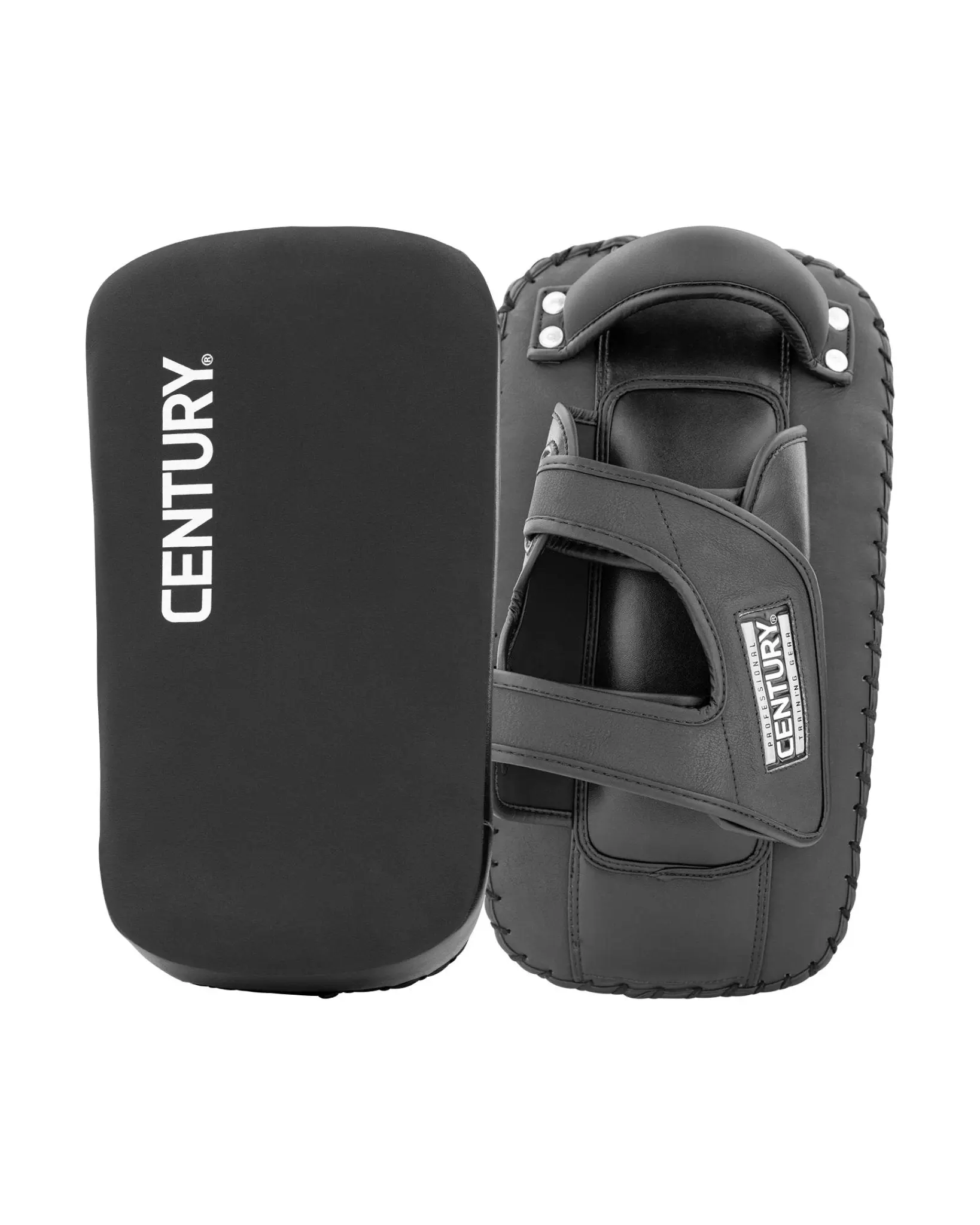 Creed Curved Muay Thai Pad Pair - Cow Leather, Multi-Layer Heavy-Duty Foam, Shock Absorbers, Ergonomic Designs, Innovative Strap System, Ideal for Coaches & Fighters, Suitable for Explosive Combinations