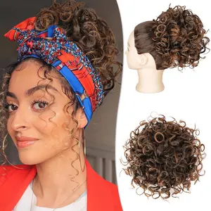 Messy Curly Bun Hairpiece | Instant Volume & No-Fuss Style