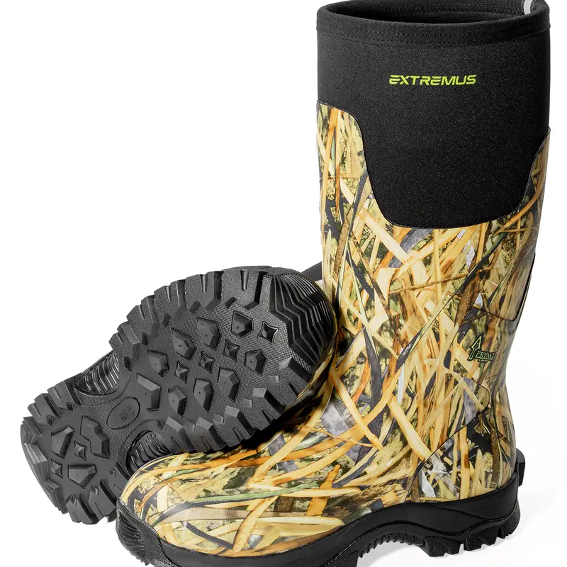 MudRidge Hunting Boots for Men,Color: Full Flight Camo,Size: 10