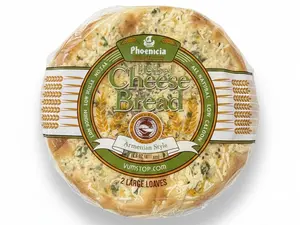 Phoenicia Herbed Akawi Cheese Bread – 2 Pieces (411g Total) | Authentic Middle Eastern Flatbread with Akawi Cheese & Herbs | Fresh Baked