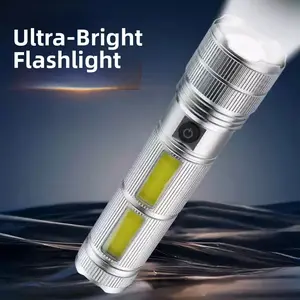 New Laser Flashlight Outdoor Ultra-Bright, Rechargeable Portable Laser Long Range Tactical Torch, Reverse Charging Feature