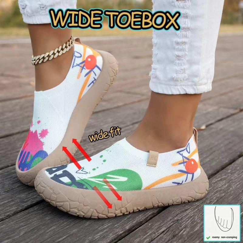 Women'S Round Toe Soft Sole Comfortable Casual Athletic Shoes - Barefoot Shoes, Women Shoes, Sneakers