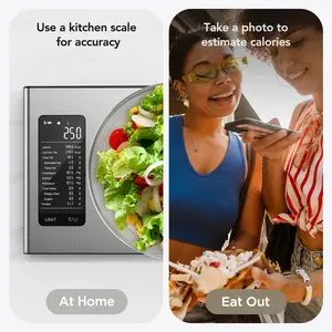 Food Nutrition Scale Electronic Calorie Counter for Diet Management & Fitness Scan for Comprehensive Nutrient Data Accurate Calorie Tracking with Sleek Compact Design