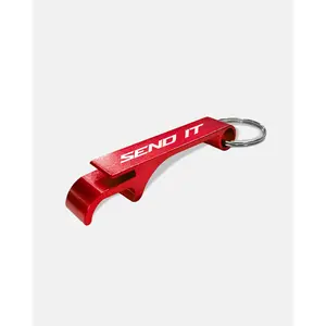 SEND IT BOTTLE OPENER KEYCHAIN - RED