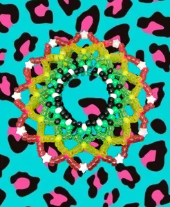 LARGE MANDALA KANDI CUFF