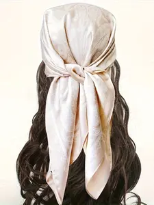 Elegant Women's Scarf, Bohemian Retro Paisley Pattern, Lightweight Breathable Headscarf, Boho Style Scarf, Perfect for Summer Beach Casual Wear