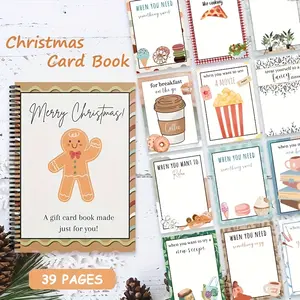 Christmas Gift Card Book for Teachers, Holiday Appreciation Gift Holder, Perfect for Classroom Daycare and School Staff, Ideal Present