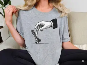 [SALE UP TO 40% ] Checkmate The System Shirt, No More Kings Graphic Tee, Power To The Pawn Shirt, Social Justice Chess Apparel.