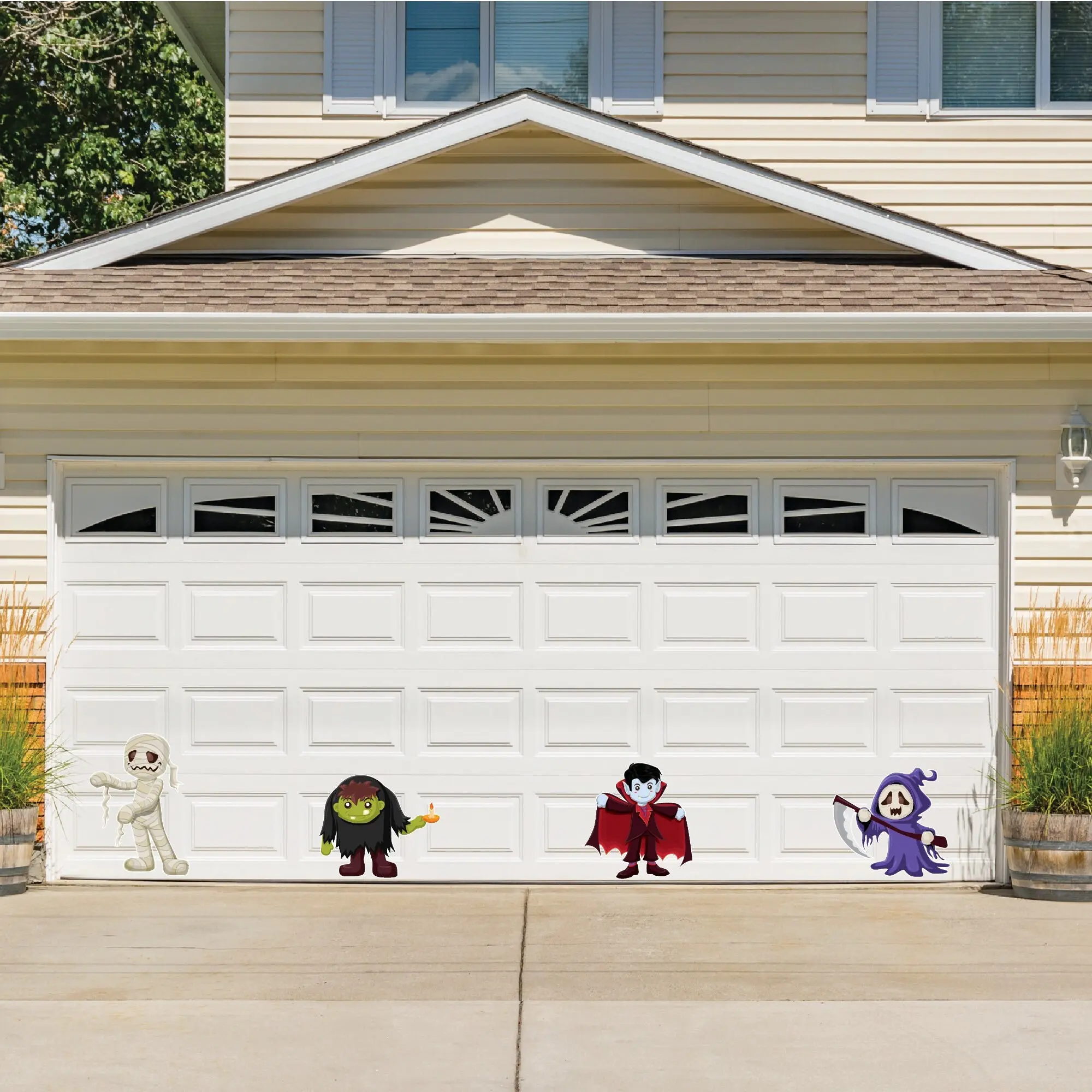 4 Piece Big Monster Halloween Magnets | Halloween Decorations
