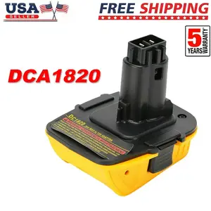 DCA1820 Battery Adapter Convert Compatible with Dewalt 20V Lithium Batteries DCB203 DCB200 DCB206 to Work with 18V Cordless Power Tools