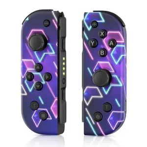 Game Controller for Nintendo Switch – L/R Joypad with Turbo, Compatible with Switch/Lite/OLED (Purple)
