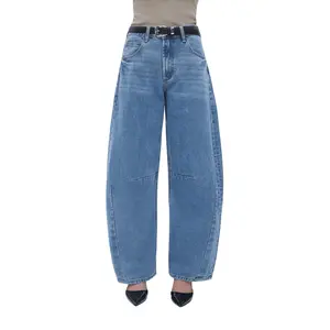 BLUEMOMENT High Waist STELLAR Baggy Barrel Leg Jeans for Women Trendy Loose Fit Denim Curvy Friendly Streetwear Casual Everyday Wear 4 Colors Available
