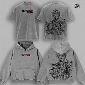 Nikola Tesla Record of Ragnarok Graphic T-Shirt Hoodie, Vintage Anime Streetwear Washed Oversized Tee, Shuumatsu no Valkyrie Apparel Y2K Aesthetic, Heavyweight Cotton Urban Outfit, Unisex Grunge Top