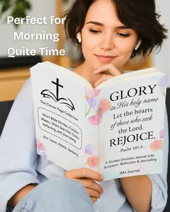 JMJ Journal - Daily Prayer Reflection Mazes Word Search & Coloring Book with Scripture Reflection Journaling Psalm 105:3 Glory in His Holy Name Let the Hearts of Those Who Seek the Lord Rejoice