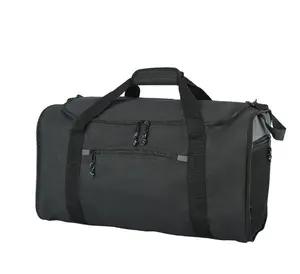 20" Black Collapsible Sport and Travel Duffel Bag