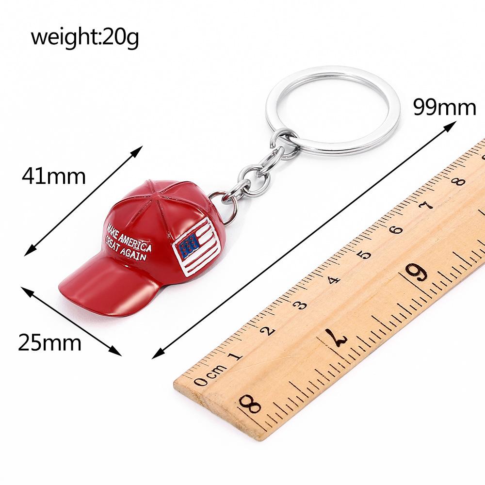 Men's Red Hat Hip Hop Keychain Make America Great Again