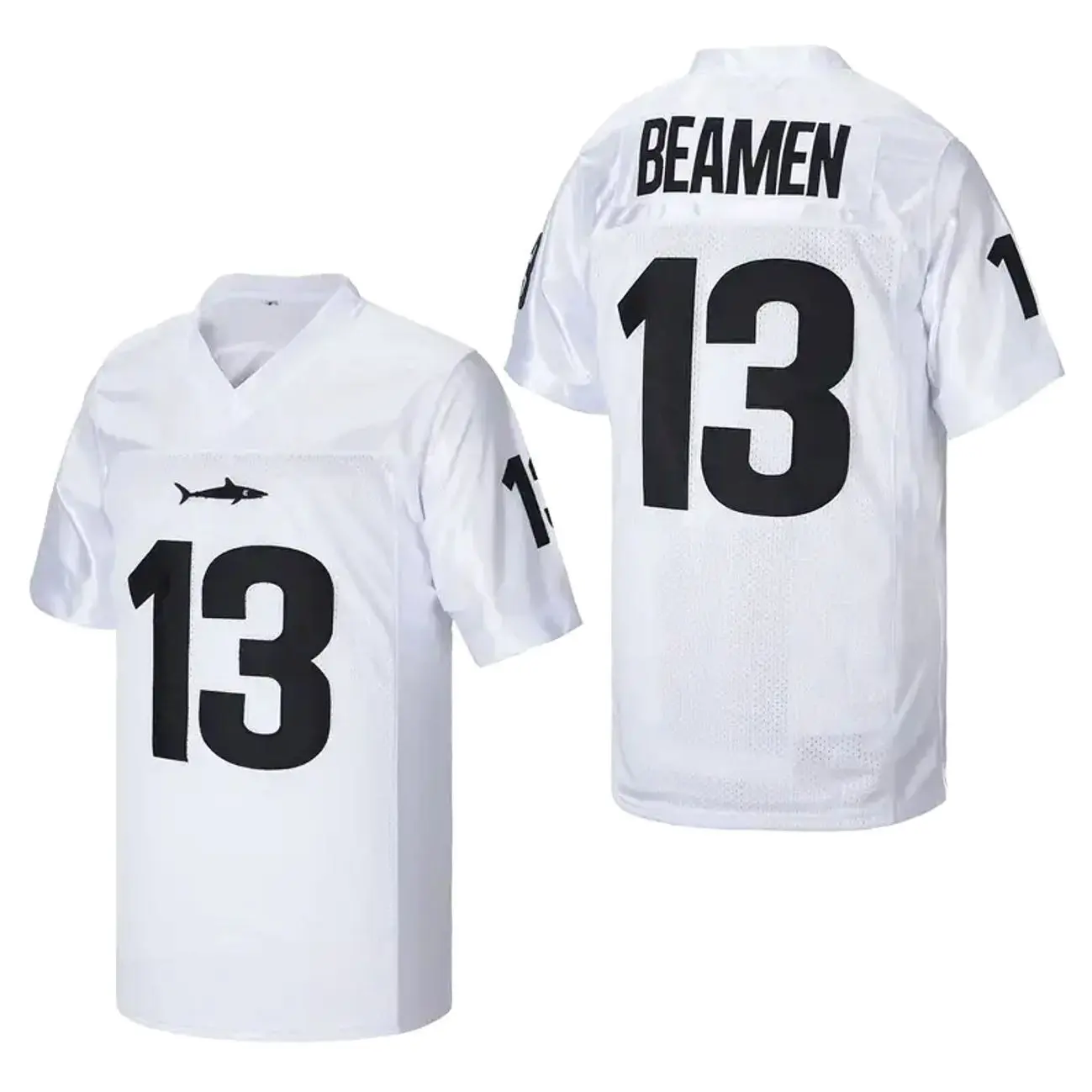 Willie Beamen #13 Football Jersey - Movie Fan Apparel, Stitched Black & White Game Day Costume Shirt 2Y3